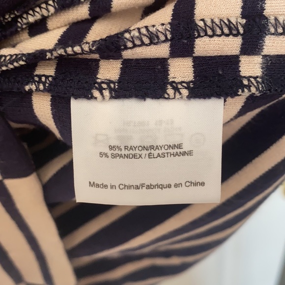 Tory Burch Callen Striped Belted Dress Large Authentic - Picture 6 of 6